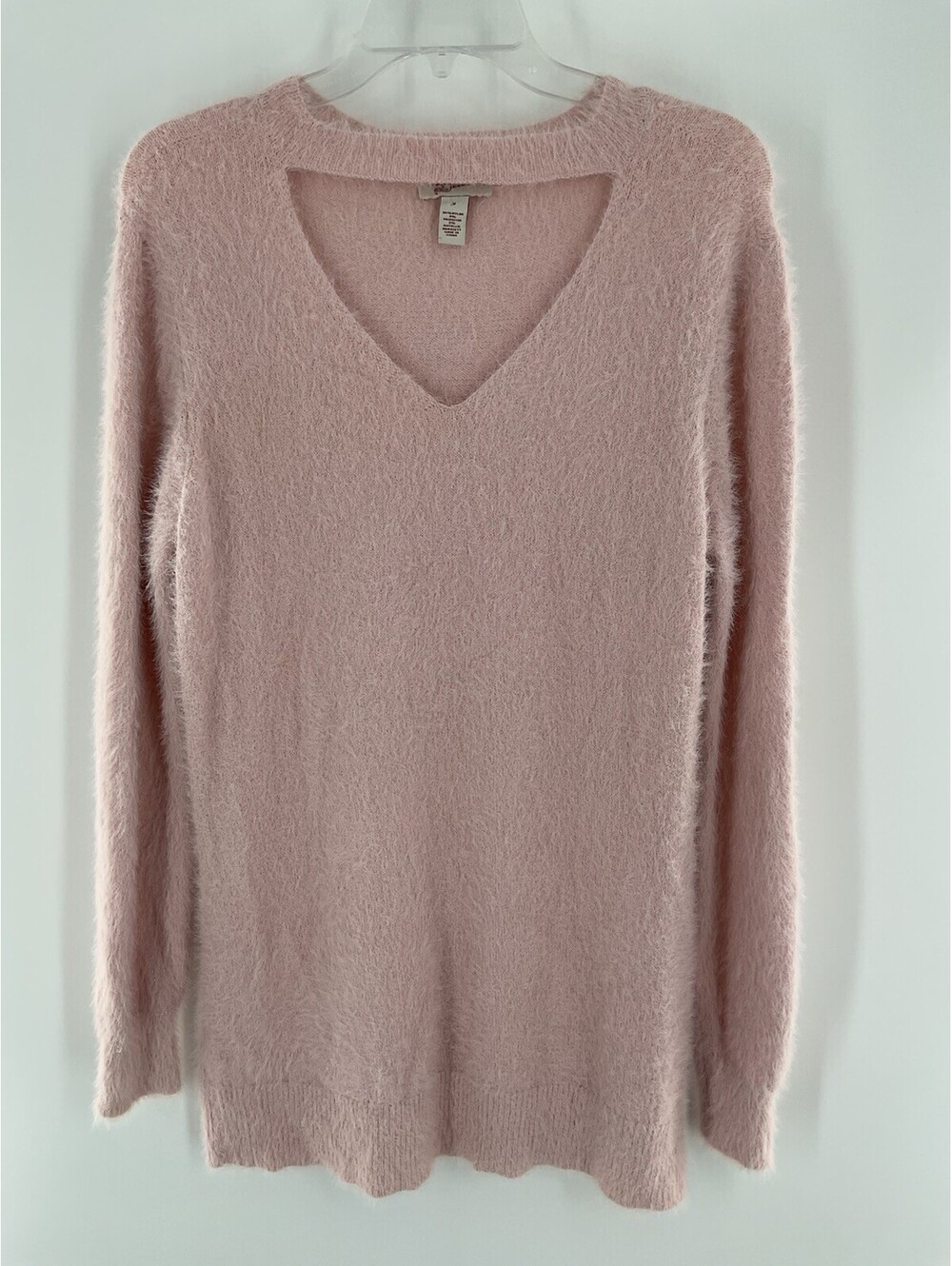 Arizona Jeans Women’s Tight Knit Sweater Pale Pink Medium 096